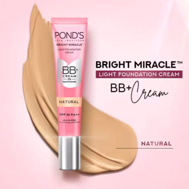 Pond's Bright Miracle BB+ Cream Light Foundation - Natural - Thumbnail